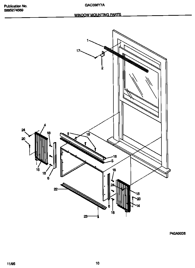 Window mounting parts