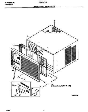 Cabinet front and wrapper