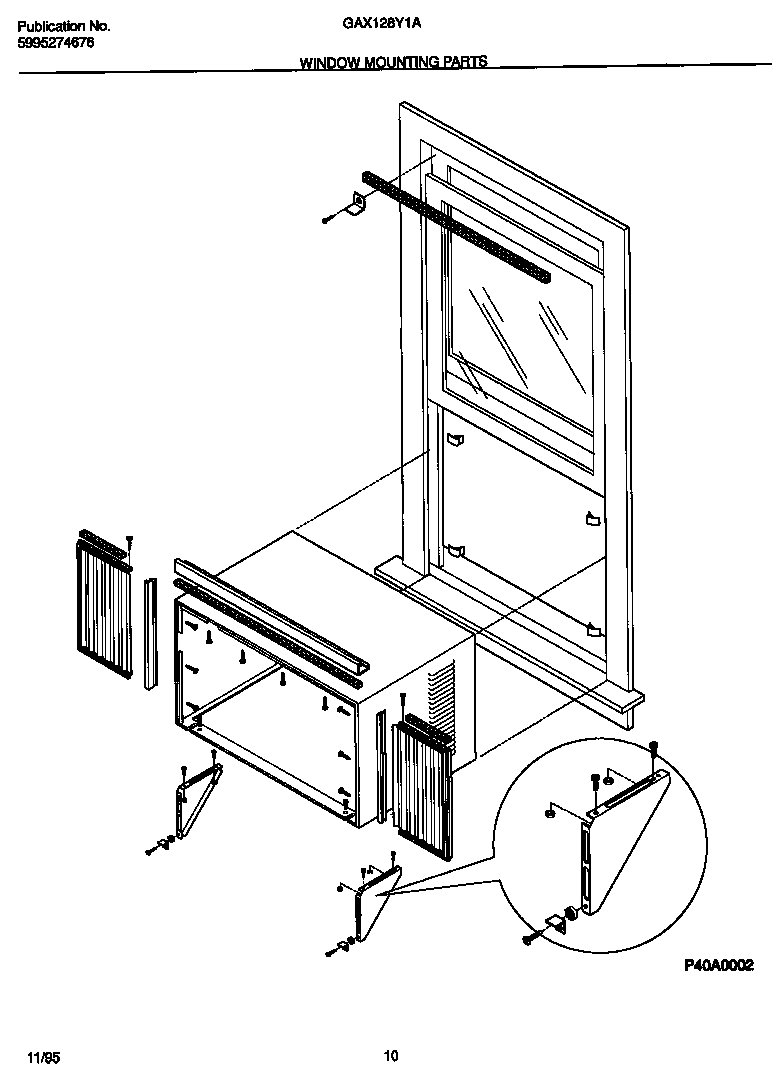 Window mounting parts