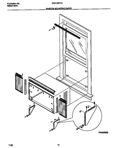 Window mounting parts