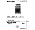 Gibson GEF354BBDC cover diagram