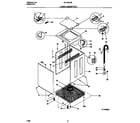Universal/Multiflex (Frigidaire) MLXG62RBW2 lower cabinet/top diagram