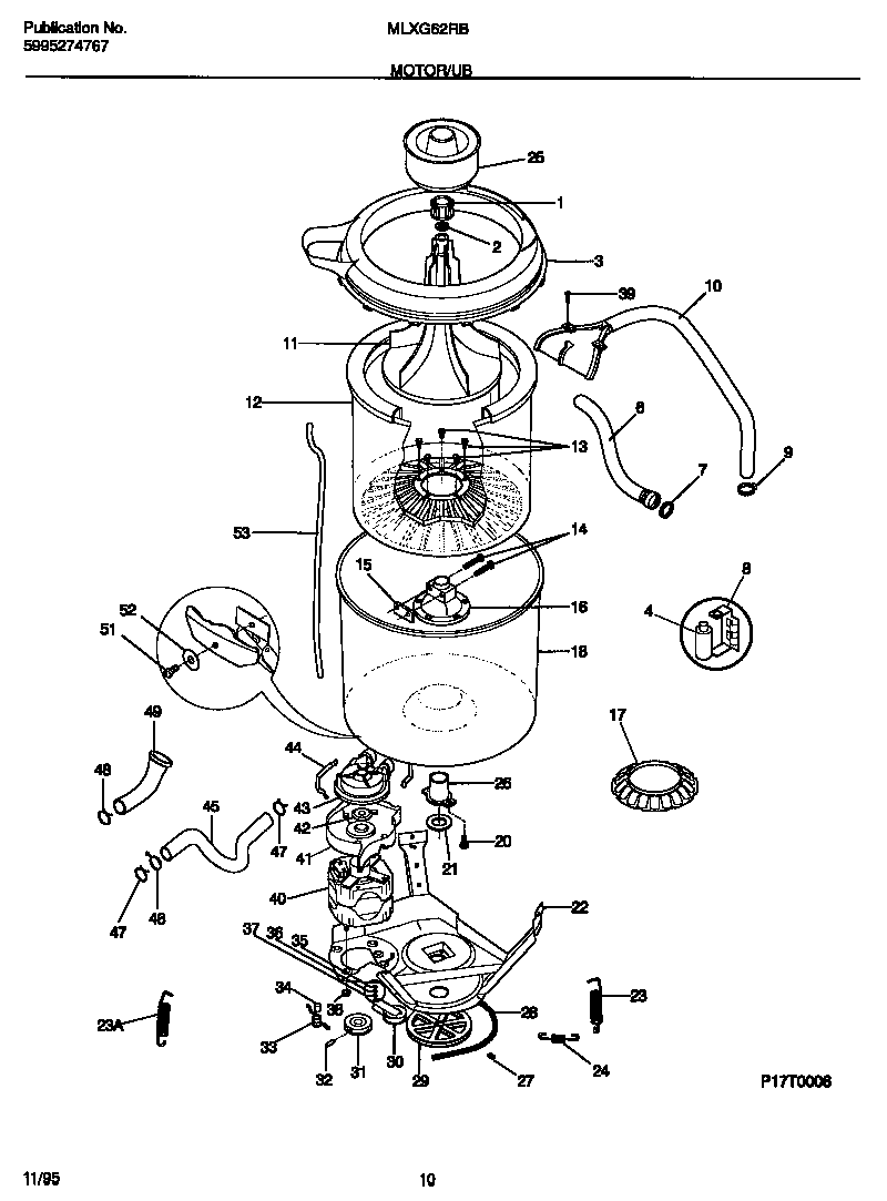 Motor/tub