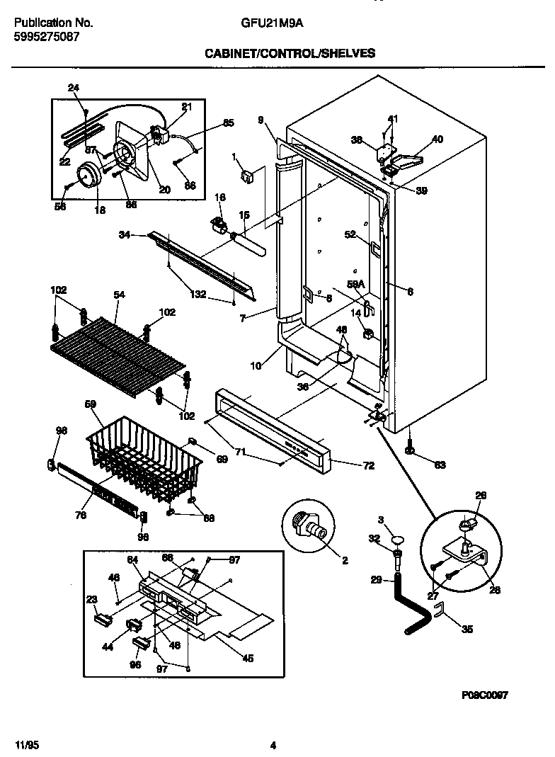 Cabinet/control/shelves