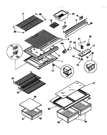 Shelves/controls