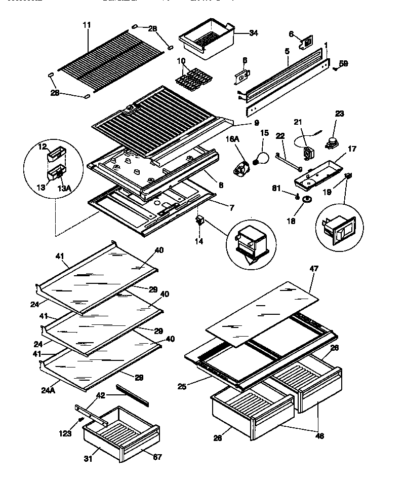 Shelves/controls
