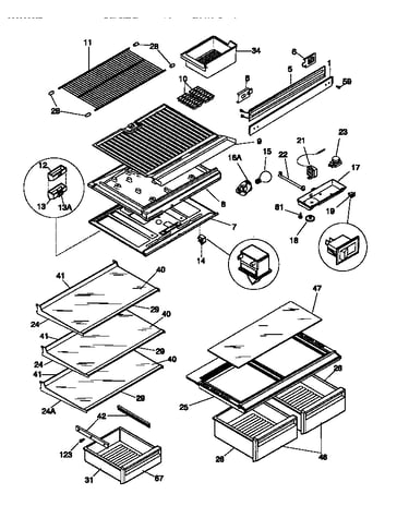 Shelves/controls