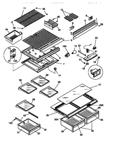 Shelves/controls