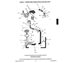 Frigidaire WDSCW4 washer pump, hoses & water valve diagram