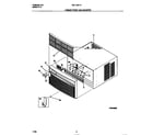 White-Westinghouse WAL123Y1A1 cabinet front and wrapper diagram
