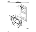 White-Westinghouse WAL123Y1A1 window mounting parts diagram
