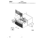 Frigidaire FAC056W7A5 cabinet front and wrapper diagram