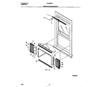 Frigidaire FAC056W7A5 window mounting parts diagram