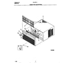 Frigidaire FAL123Y1A1 cabinet front and wrapper diagram