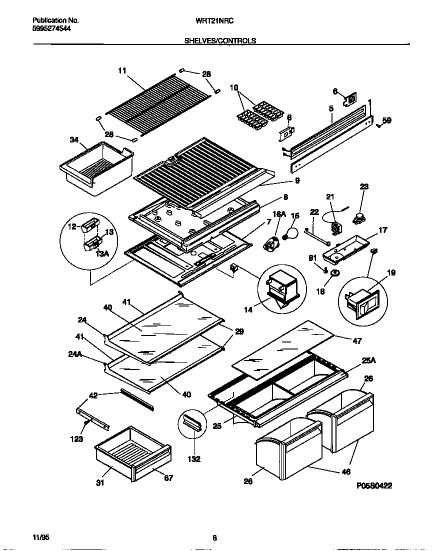 Shelves/controls