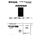 Tappan TGF362BBBB cover diagram