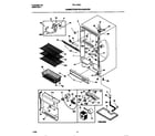 Frigidaire FFU14F9CW1 cabinet/control/shelves diagram