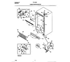 Frigidaire FFU21M8CW1 cabinet/control/shelves diagram