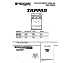 Tappan 30-2241-00-09 cover diagram