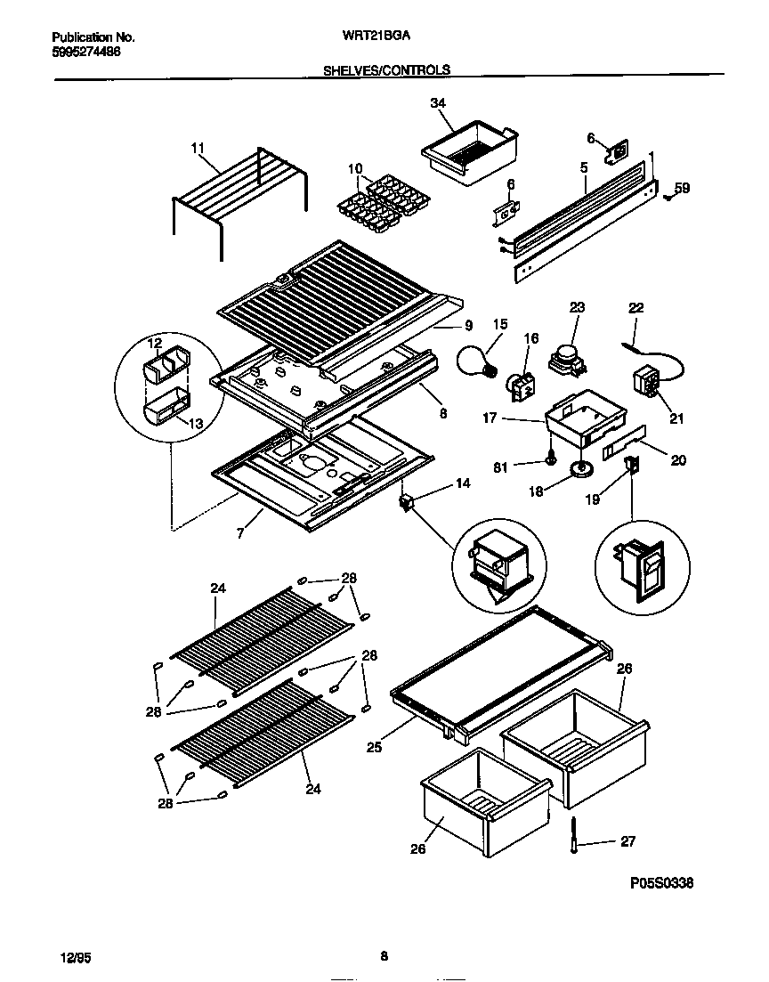 Shelves/controls