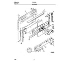 Frigidaire FGF378WCCB backguard diagram