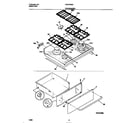 Frigidaire FGF378WCCB top/drawer diagram