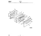 Frigidaire FGF378WCCB door diagram