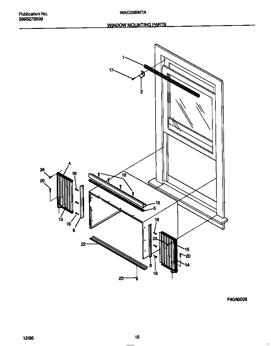 Window mounting parts