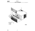 White-Westinghouse WAL123Y1A2 cabinet front and wrapper diagram
