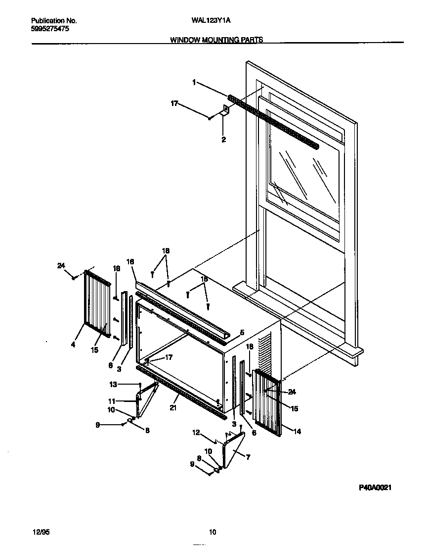 WINDOW MOUNTING PARTS