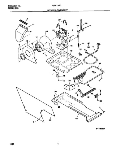 Motor/blower/belt
