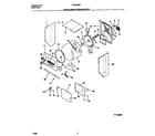 Frigidaire FLXG52RBS1 upper cabinet/drum/heater diagram