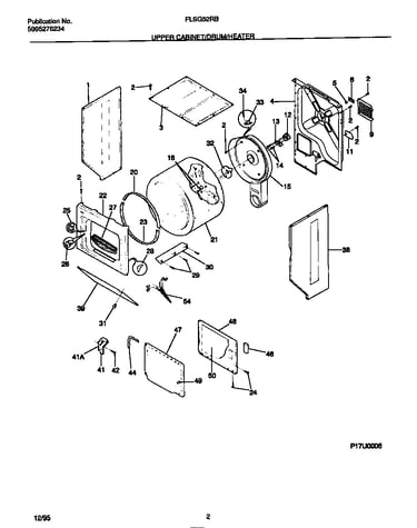 Upper cabinet/drum/heater