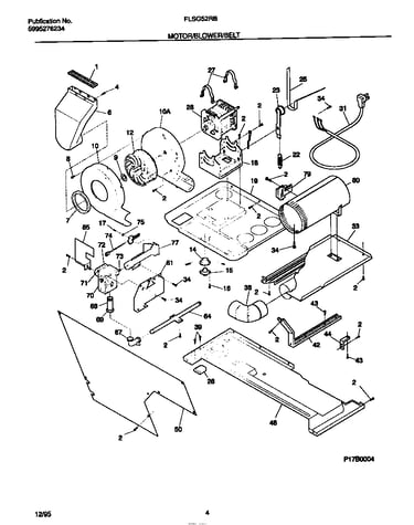 Motor/blower/belt