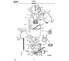 Frigidaire FLSG72GCT1 motor/tub diagram