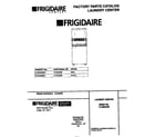 Frigidaire FLXE52RBS1 cover diagram
