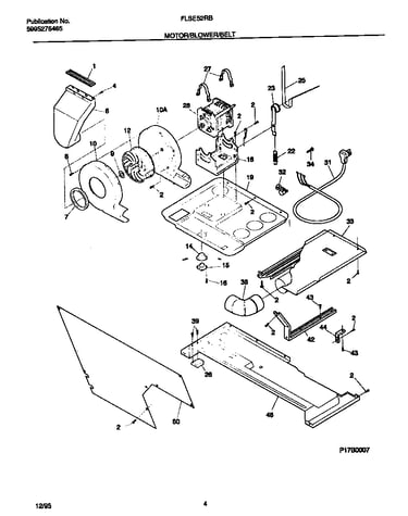 Motor/blower/belt