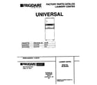 Universal/Multiflex (Frigidaire) MLXE42RBD3 cover diagram
