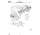 Universal/Multiflex (Frigidaire) MLXE42RBD3 upper cabinet/drum/heater diagram