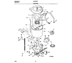 Universal/Multiflex (Frigidaire) MLXE42RBW3 motor/tub diagram