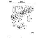 Universal/Multiflex (Frigidaire) MLXE62RBW3 upper cabinet/drum/heater diagram