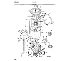 Universal/Multiflex (Frigidaire) MLXE62RBW3 motor/tub diagram