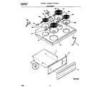 Tappan TEF322SCWB top/drawer diagram