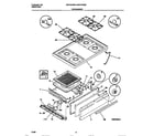 Universal/Multiflex (Frigidaire) MGF345BBWD top/drawer diagram