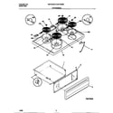 Universal/Multiflex (Frigidaire) MEF342BBWE top/drawer diagram
