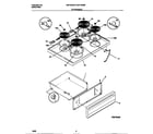 Universal/Multiflex (Frigidaire) MEF322BBDE top/drawer diagram