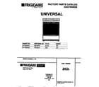 Universal/Multiflex (Frigidaire) MPF300PBDC cover diagram