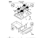 Universal/Multiflex (Frigidaire) MEF301PBWF top/drawer diagram
