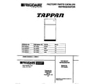 Tappan TRT15DRCZ1 cover diagram
