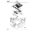 Frigidaire FES387CCSC top/drawer diagram